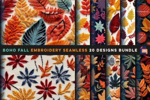 Boho Fall Embroidery Seamless Review for Etsy Sellers