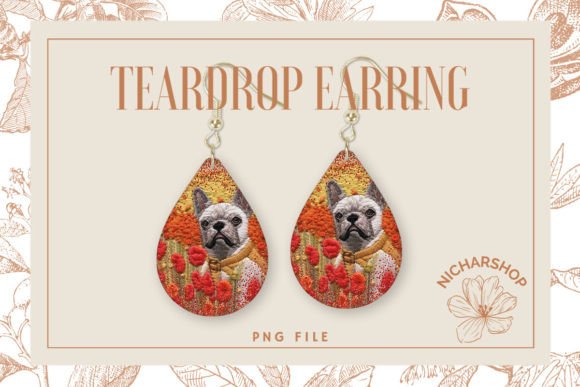 Dog Flower Embroidery Teardrop Earring3: A Seasonal Product Review
