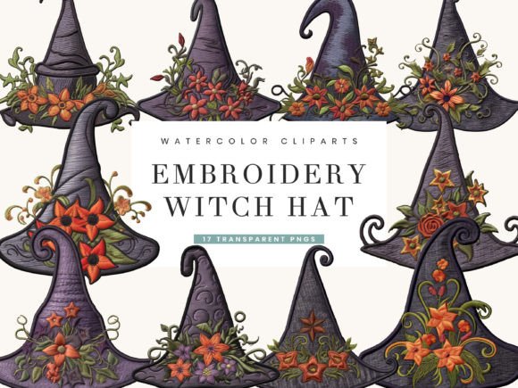 Embroidery Witch Hat Clipart Bundle: A Practical Review