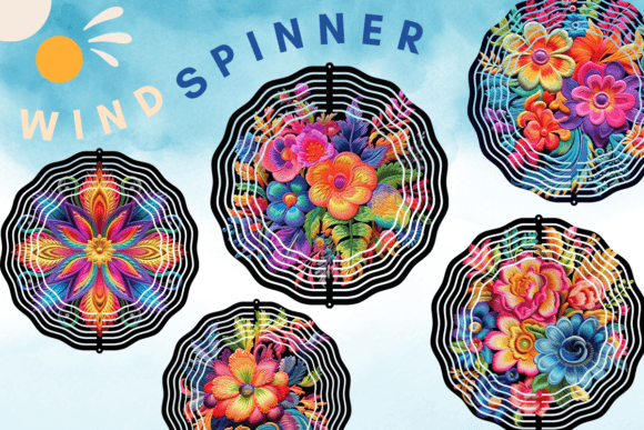 Flower Embroidery Wind Spinner Template: A Designer's Review