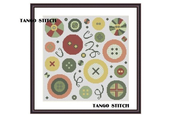 Funny Buttons Cross Stitch Embroidery Pattern Review