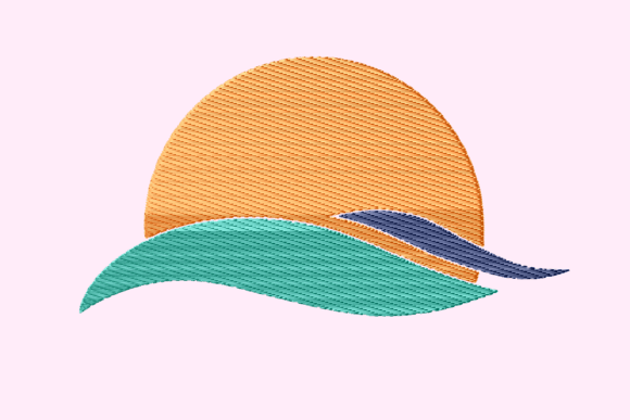 Sunset Embroidery: A Warm, Summer-Ready Design for Meaningful Gifts