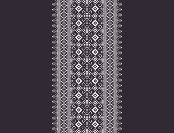 Ukrainian Embroidery Ornament Pattern